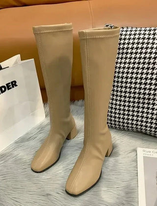 Women’s Knee-High Block-Heel Boots