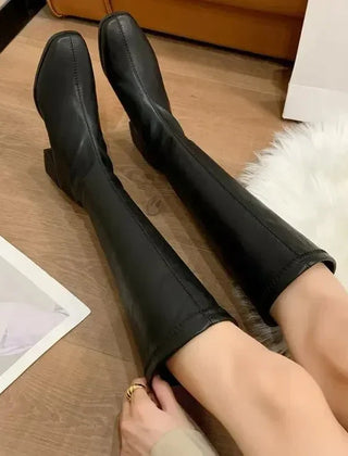 Women’s Knee-High Block-Heel Boots