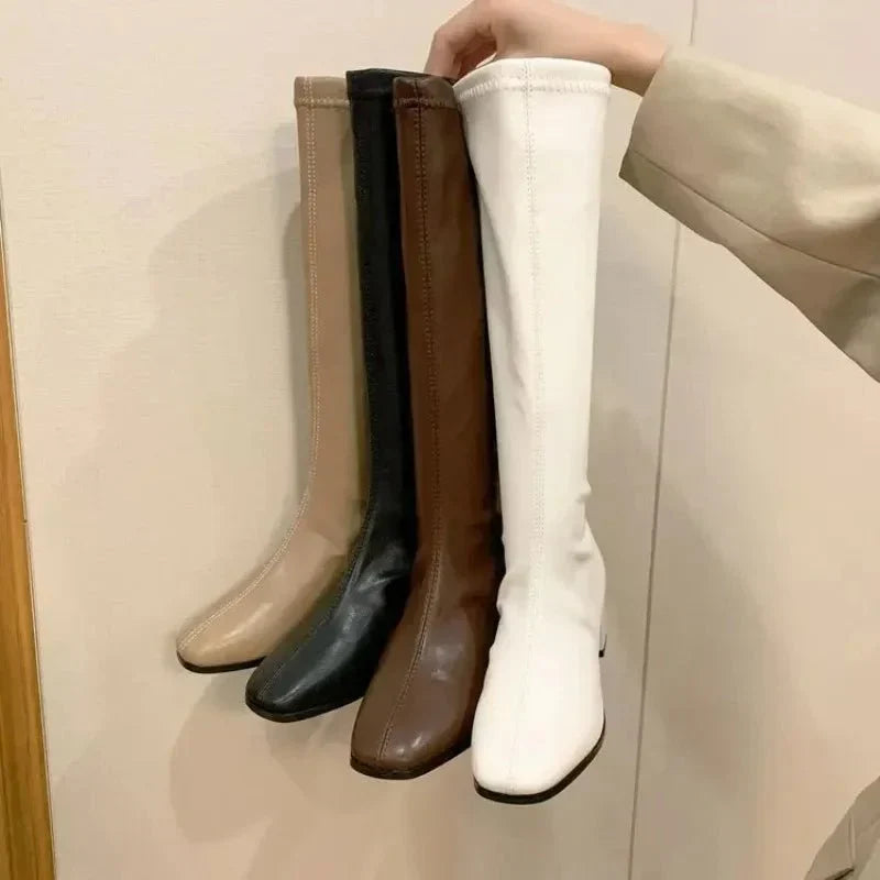Women’s Knee-High Block-Heel Boots