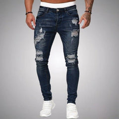 Men’s Distressed Slim-Fit Jeans