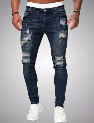 Men’s Distressed Slim-Fit Jeans
