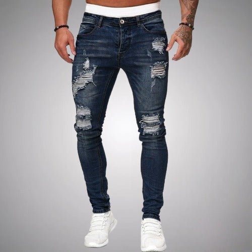Men’s Distressed Slim-Fit Jeans