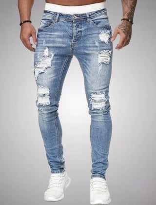 Men’s Distressed Slim-Fit Jeans