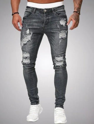 Men’s Distressed Slim-Fit Jeans