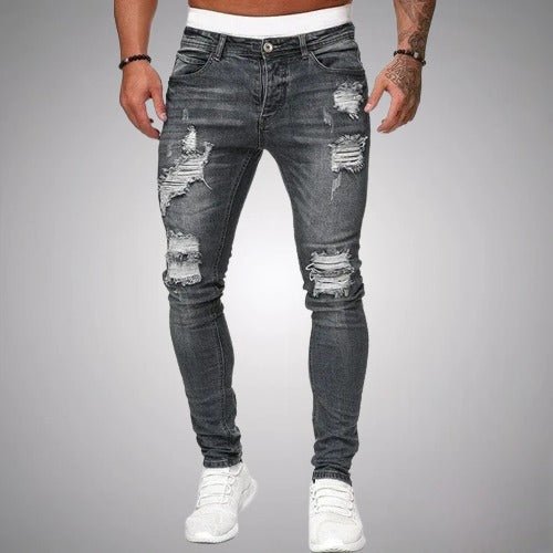 Men’s Distressed Slim-Fit Jeans