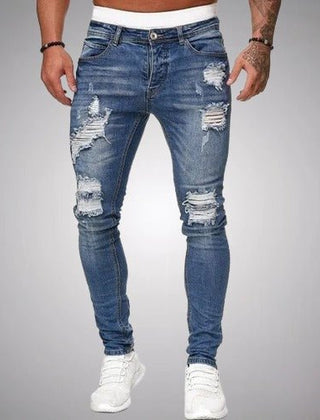 Men’s Distressed Slim-Fit Jeans