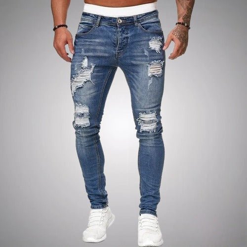 Men’s Distressed Slim-Fit Jeans