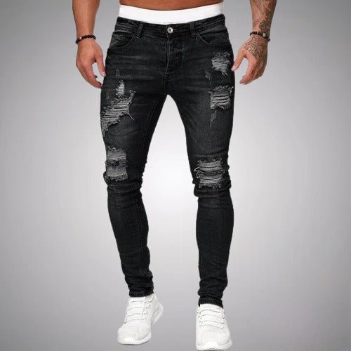 Men’s Distressed Slim-Fit Jeans