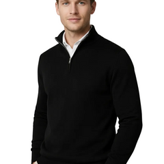 Christopher Half Zip High Neck Sweater