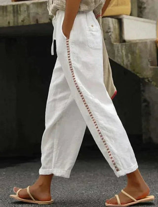 Amelia High-Rise Tapered Button-Side Trousers