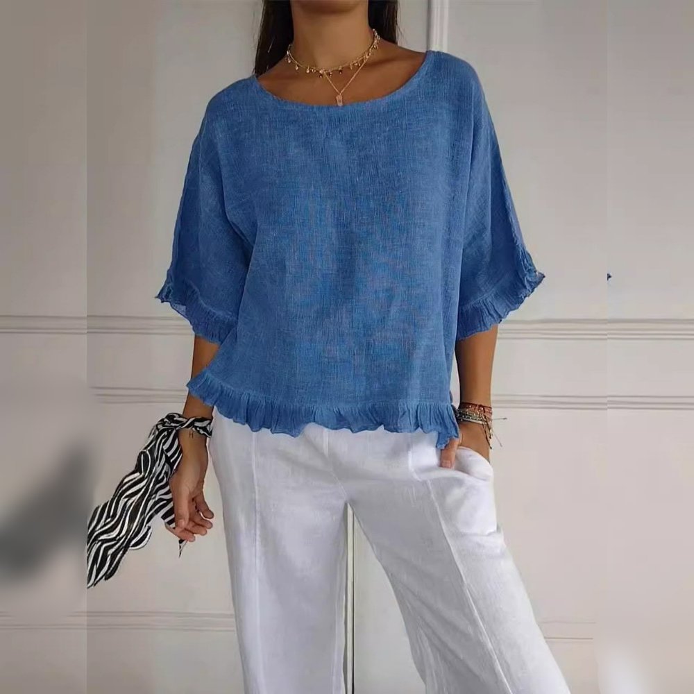 Ivy Frayed Edge Blouse