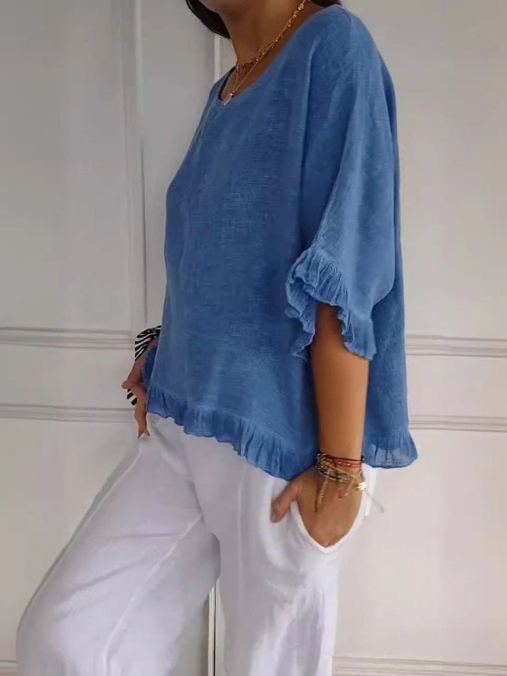 Ivy Frayed Edge Blouse