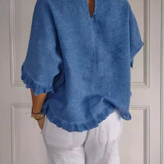 Ivy Frayed Edge Blouse