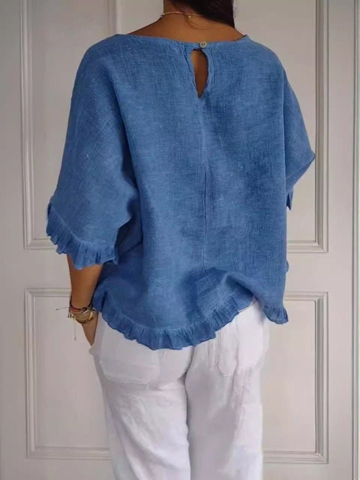 Ivy Frayed Edge Blouse