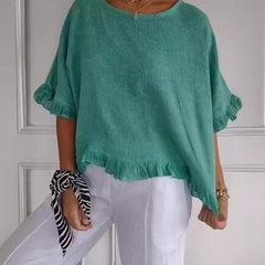 Ivy Frayed Edge Blouse