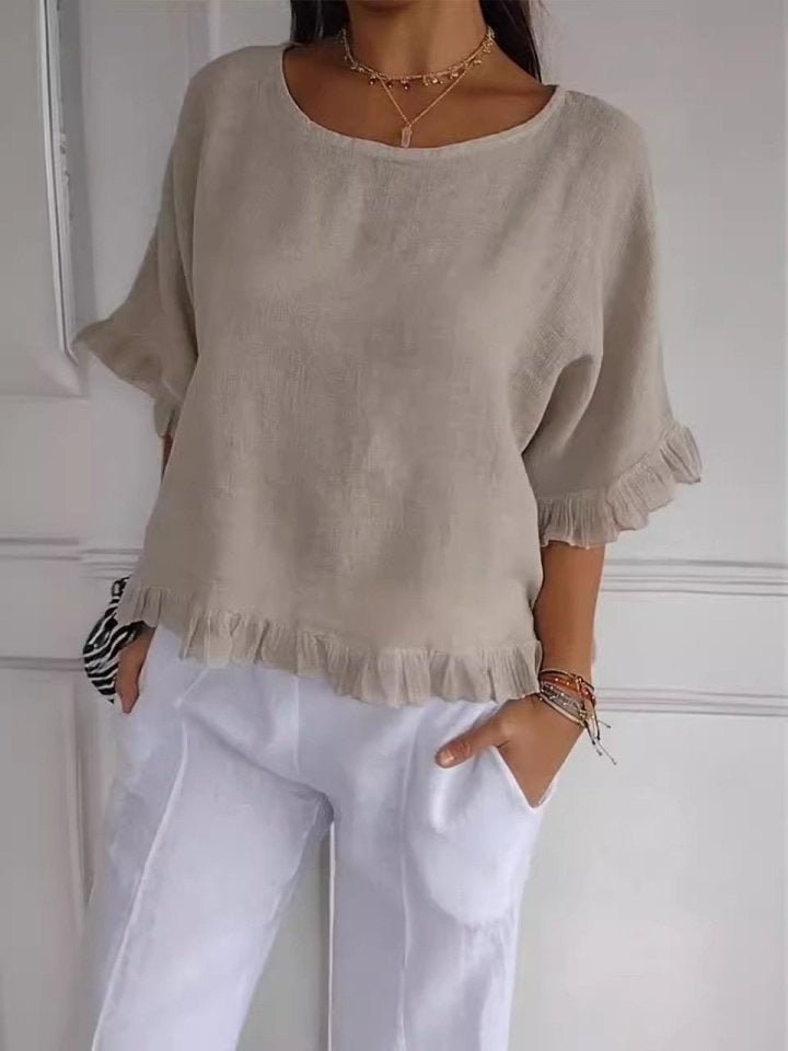 Ivy Frayed Edge Blouse
