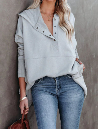 Rosie Longline Hooded Tunic Sweatshirt