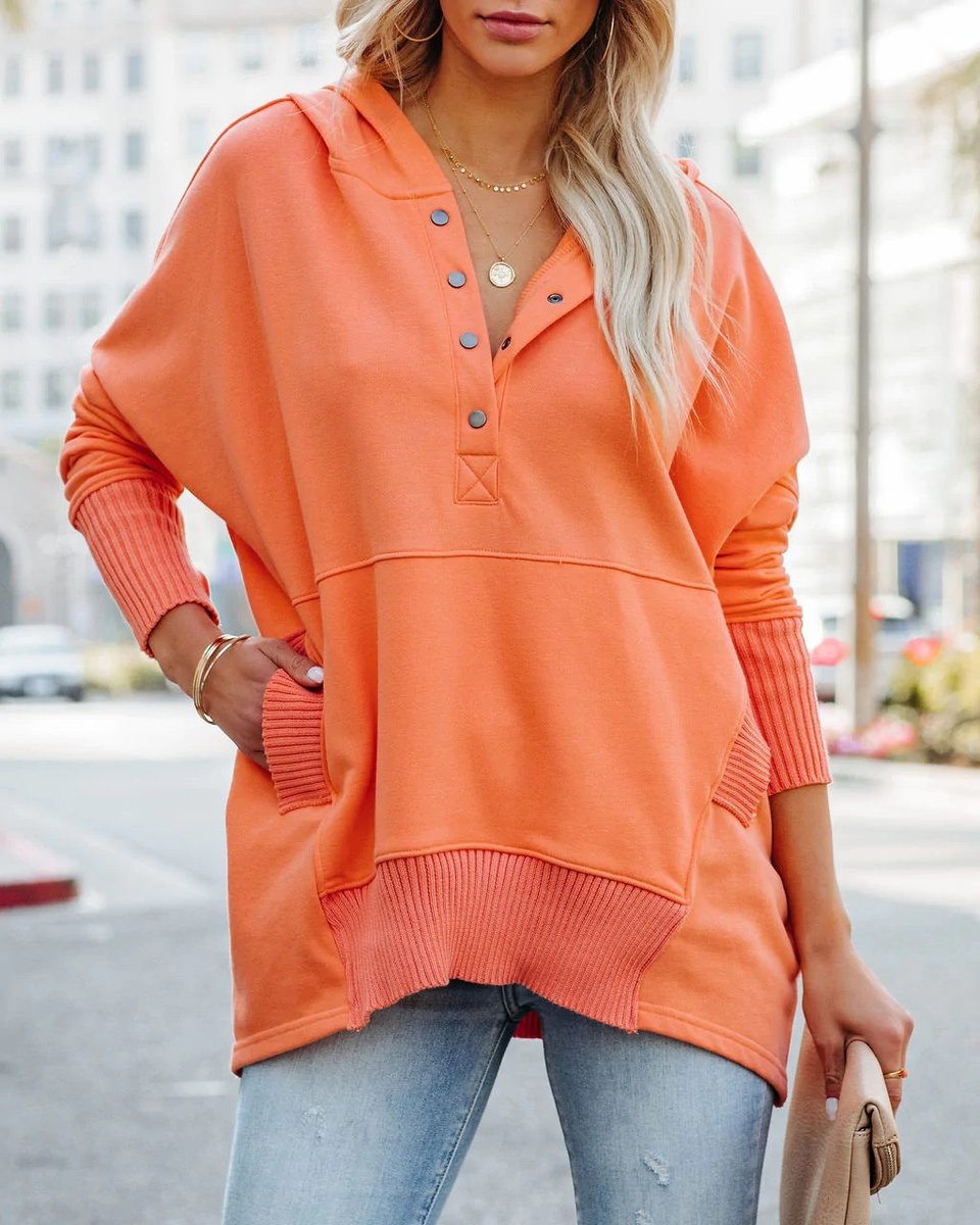 Rosie Longline Hooded Tunic Sweatshirt