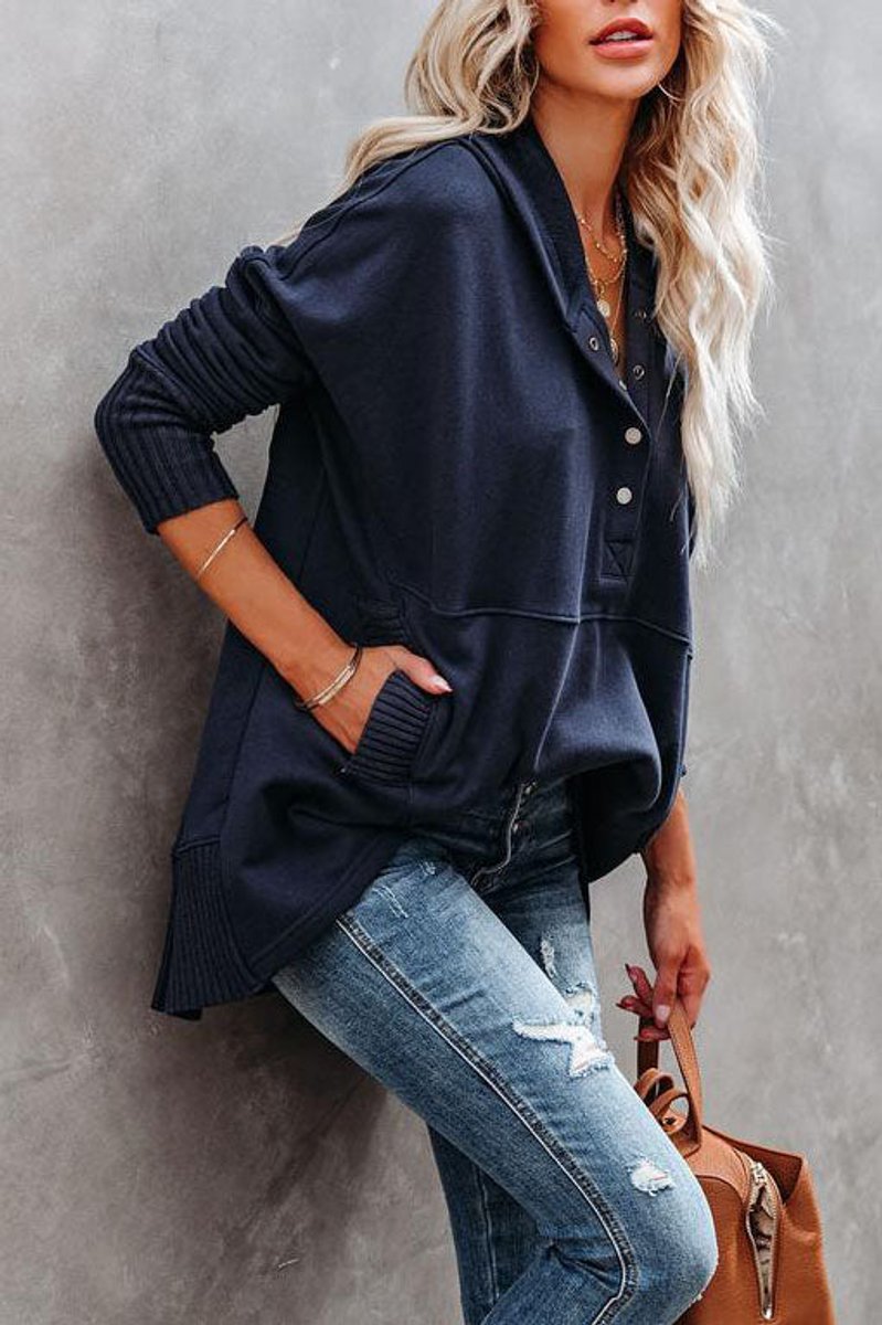 Rosie Longline Hooded Tunic Sweatshirt