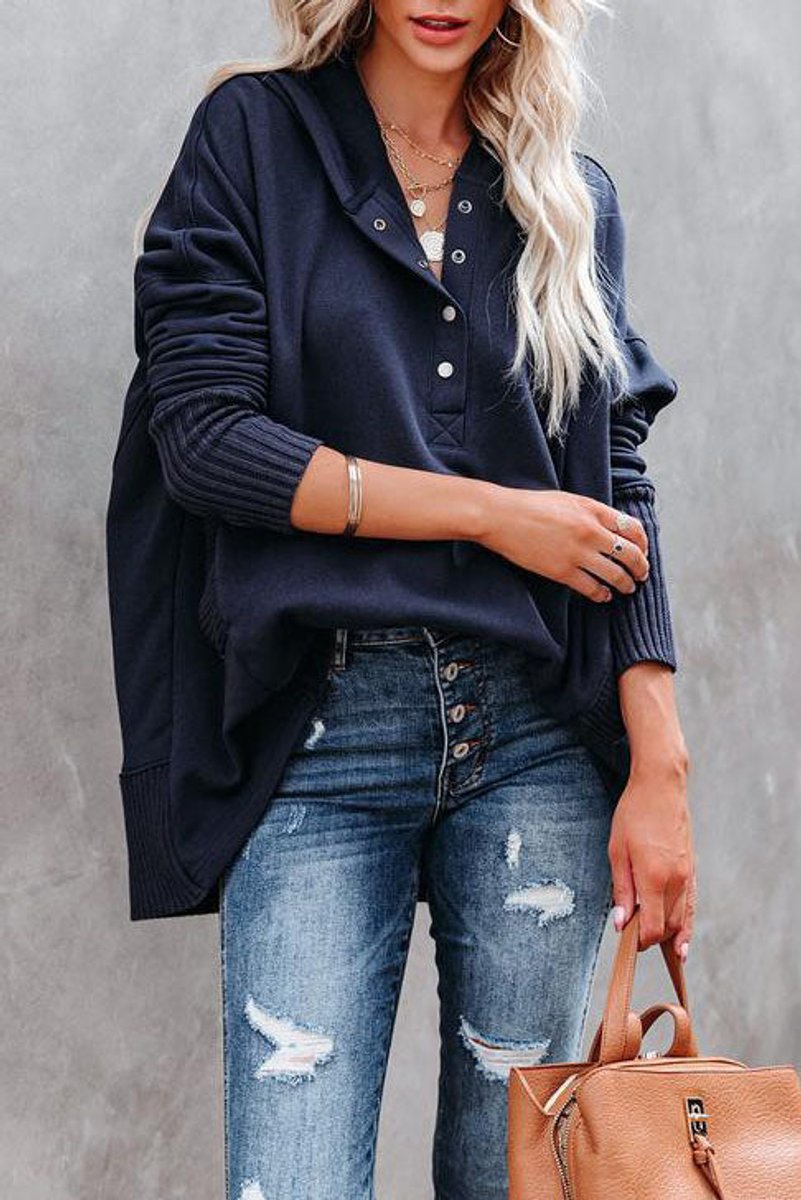 Rosie Longline Hooded Tunic Sweatshirt
