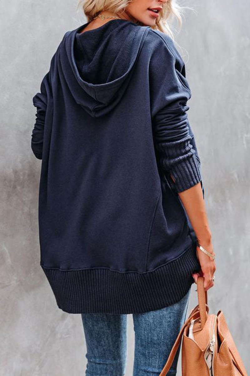 Rosie Longline Hooded Tunic Sweatshirt