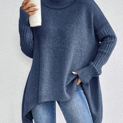 Freya Oversized Longline Ribbed Turtleneck