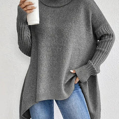 Freya Oversized Longline Ribbed Turtleneck
