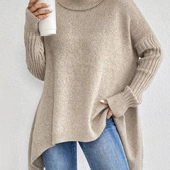 Freya Oversized Longline Ribbed Turtleneck