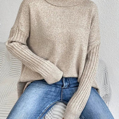Freya Oversized Longline Ribbed Turtleneck