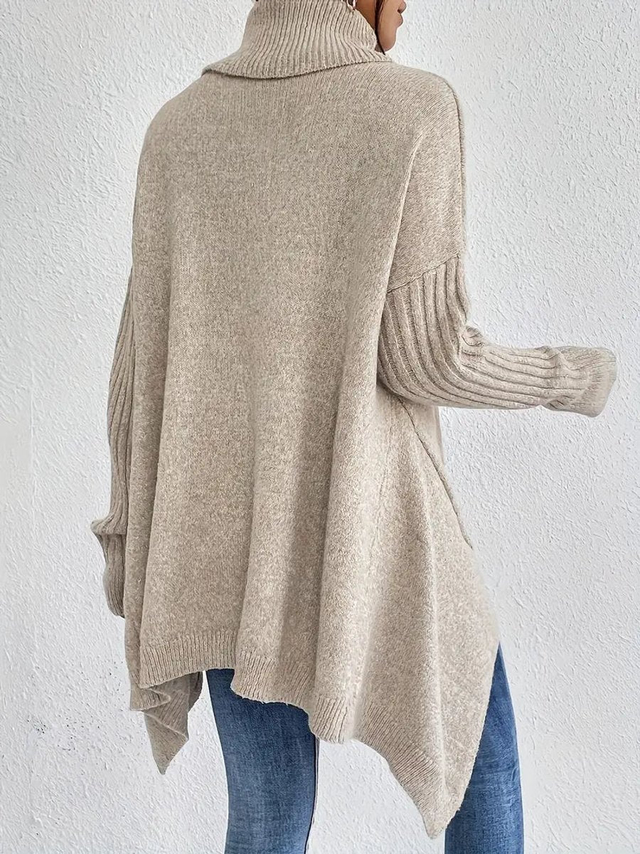 Freya Oversized Longline Ribbed Turtleneck