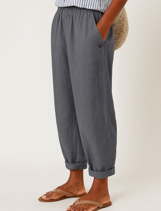 Evelyn Relaxed Linen-Look Trousers