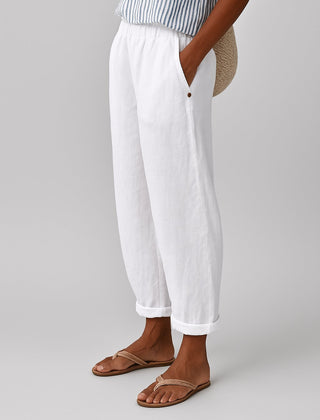 Evelyn Relaxed Linen-Look Trousers