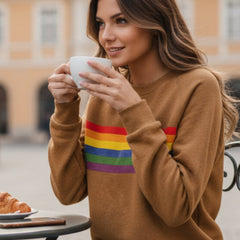 Lily Rainbow Striped Crew-Neck Jumper