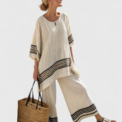Lily Relaxed Linen-Mix Wide-Leg Co-Ord Set