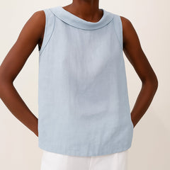 Freya Roll Neck Sleeveless Blouse