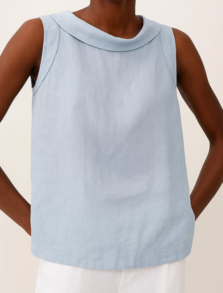 Freya Roll Neck Sleeveless Blouse