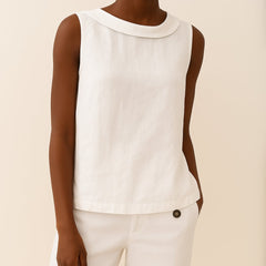 Freya Roll Neck Sleeveless Blouse