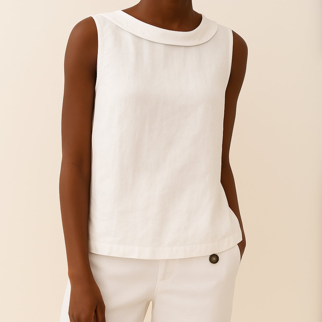 Freya Roll Neck Sleeveless Blouse