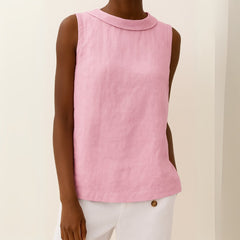 Freya Roll Neck Sleeveless Blouse