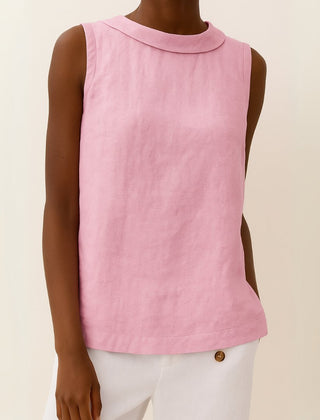 Freya Roll Neck Sleeveless Blouse
