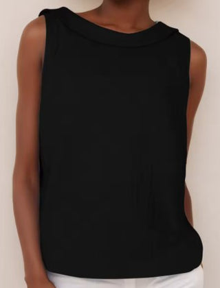 Freya Roll Neck Sleeveless Blouse