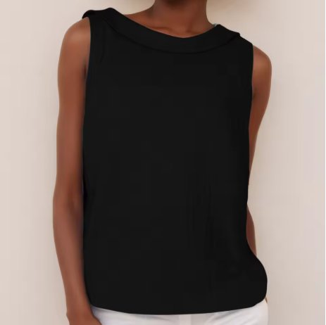 Freya Roll Neck Sleeveless Blouse
