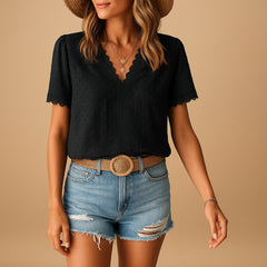 Florence Lace Trim Blouse
